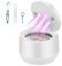 Nettoyeur Ultrasons,45000Hz Dentaire Ultrason, 200ml Lampe UV, 25W Ultrasonic cleaner Pour Gouttière Dentaires, Prothèses Dentaires, Aligneurs, Appareils dentaires, Têtes de brosse à dents (Blanc)