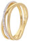 trendor Damenring Gold 333/8K Zirkonia-Ring elegantes Schmuckstück für Frauen, zauberhafte Geschenkidee und tolles Accessoire, 68452-50 Ringgröße 50/15,9