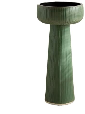 WOTZOV Lavabo sur Pied Lavabo de Coiffeuse rétro pour Petit Espace, lavabo de Salle de Bain sur Pied, lavabo sur Pied pour Balcon de terrasse extérieure, Combinaison de lav,1 Taille Unique