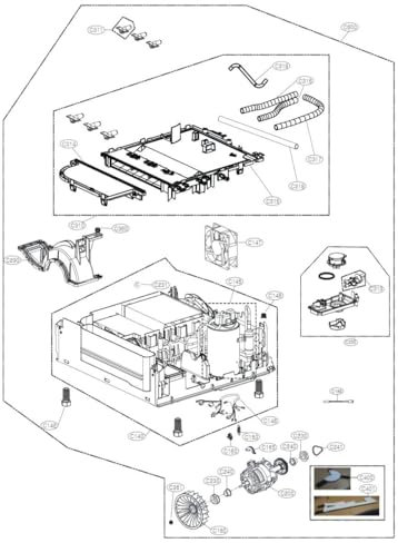 Bomba de calor (marca C600) Secadora AAN73349729 LG Secadora AAN73349729 LG