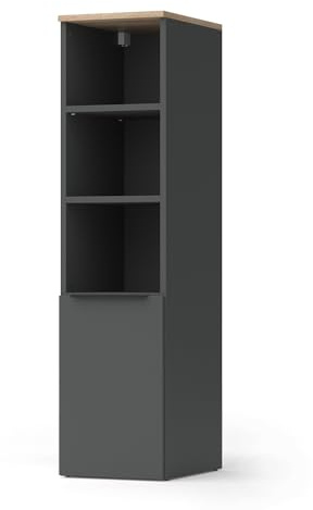 Vicco Universalschrank Wido, Anthrazit/Sonoma, 30.2 x 120 cm mit Einer Tür