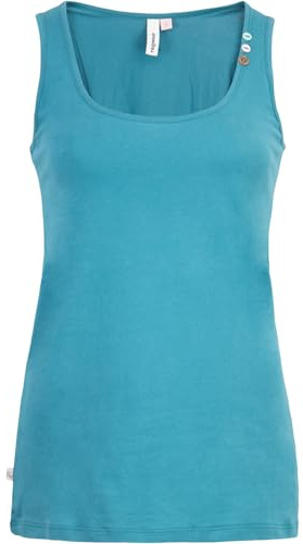 Ragwear Flloukia GOTS Tank Top Damen (DE/NL/SE/PL, Alphanumerisch, M, Regular, Regular, Teal Green)