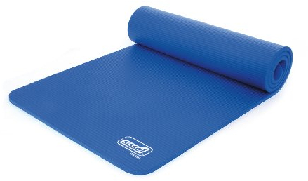 SISSEL® Gymnastikmatte Blau 1,5cm | Hautfreundlich & Rutschfest | Optimale Dämpfung | Leicht Einrollbar | Für Fitness & Yoga | Maße: 180x60cm