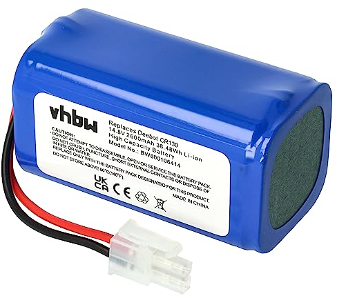 vhbw Batterie Compatible avec Dibea D960, GT200, GT9, V750, V780, V780s, V870 aspirateur, Robot électroménager (2600mAh, 14,8V, Li-ION)