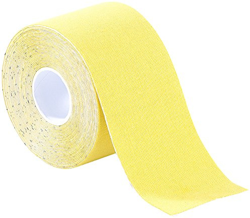 newgen medicals Rheuma-Pflaster-Bänder: Kinesiologie-Tape aus Baumwollgewebe, 5 cm x 5 m, gelb (Kinesiologie-Klebeband, Kinesiologietape, Bandagen)