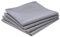 Atmosphera - 4er-Set Servietten aus Baumwolle - hellgrau - 40x40 cm - Grau