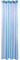 Gardine mit Ösen, Transparent Voile 140 x 245cm (Breite x Länge) in blau - Mittelblau, Ösenschal in vielen weiteren Farben und Größen