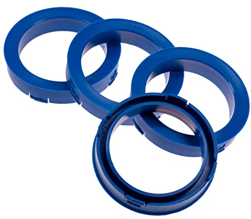 4X Zentrierringe 73,1 x 57,1 mm blau Felgen Ringe Made in Germany