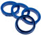 4X Zentrierringe 73,1 x 57,1 mm blau Felgen Ringe Made in Germany
