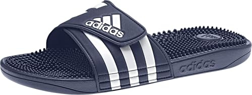 adidas Herren Adissage Folien Sandale, Dunkelblau/Weiß/Dunkelblau, 49 1/3 EU