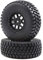 LOSI 1/10 Alpine Front/Rear 2.2/3.0 Pre-Mounted Tires, 12mm Hex (2): Baja Rey