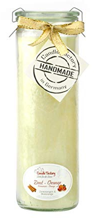 Candle Factory - Big Jumbo Kerzen Windlicht Duft: Zimt - Orange 306-091