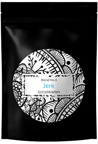 Jamaican Jerk Seasoning Spice Superior Hand Blended Premium Mix by Spice Masters - Easy Meals Quickly - Authentic Made Simple - Free Same Day Dispatch