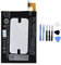 Ellenne Batterie compatible avec HTC One M7 BN07100, haute capacité de 2300 mAh, avec kit de démontage inclus