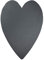 eBuyGB Natural Slate Heart Shaped Serving Platter, Rustic Stone Love Heart Chopping Board, Cheeseboard, Kitchen Dining Table Mat