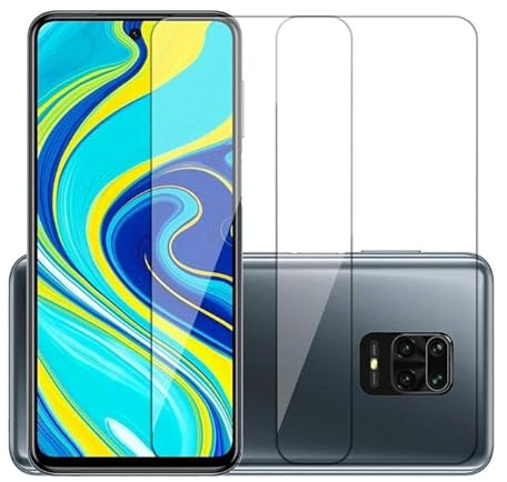 Cracksin [2 Stück] Schutzfolie kompatibel mit Xiaomi Redmi Note 9 Pro Paner Verbundglas Schutzglas Hart Tempered Glass Kristallklar Anti-Kratzen Anti-Öl