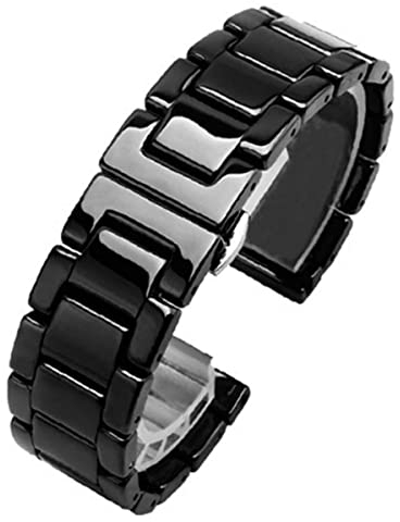 ZZDH Keramik Uhrenband 20mm 22mm Schnelle VeröffentlichungArmbänder Für Männer Frauen (Band Color : A, Band Width : 20mm)