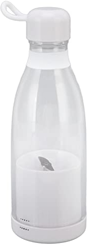 Licuadora portátil de 300 ml Licuadora de tamaño personal Beber Mini licuadora eléctrica Mini portátil USB Recargable Protección inteligente Individual Grado alimenticio PP Taza Licuadora Blanca