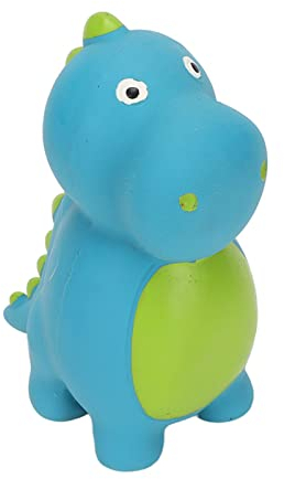 BAOFUYA Gefüllte Dinosaurier Hundespielzeug, Haustier niedlich Relieve Angst interaktive -Spielzeug für kleine mittlere große Hunde (Zyanfarbener Spinosaurus)