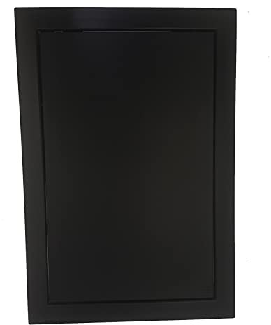 250x400mm Devant Noir Peindre Panneau Inspection Accès Plastique Carreaux Dissimulées