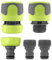 Flexzilla Garden Hose Quick-Connect Fittings, 5-Piece Coupler & Plug Kit
