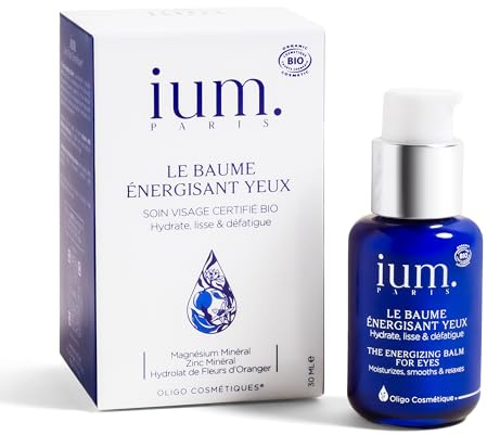 IUM Paris Bio-Augenbalsam, Anti-Augenringe, 30 ml | Bio-Formel mit Meeresspurenelementen. 98% glattere Kontur in 28 Tagen 30 ml = 3 bis 4 Monate Anwendung