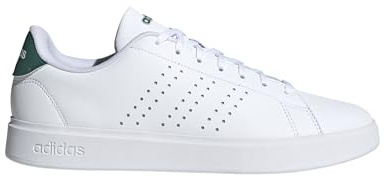 Adidas Men's Advantage 2.0, White/Black/Collegiate Green, 11.5