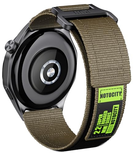 Armband Für Huawei Watch GT5/4/3/2 46mm/GT5/3/2 Pro 46mm/GT Runner, 22mm Nylon Ersatzarmband für Samsung Galaxy Watch 46mm/3 45mm/Gear S3 Classic