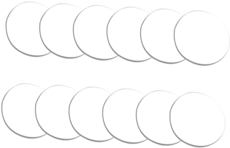 Gatuida 12 Pcs Entretoises Transparentes en PP pour Table en Verre Amortisseurs Anti-Vibrations Rondelles à Ventouse 25mm Fixation Solide pour Meubles en Bois Et Verre