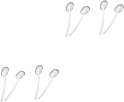 LIFKOME 4piezas Cepillo De Limpieza Mango Herramienta De Limpieza para Inodoro y Superficies Diseño Curvado para Bañeras y Paredes