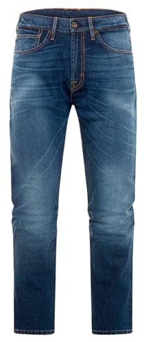 Rokker Rokkertech Straight Motorrad Jeans, blau, 31/32