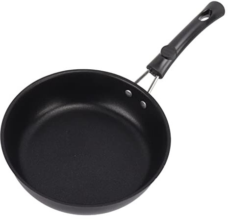 Greensen Mini Pan 12-20 Cm Stainless Steel Frying Pan with Non-Stick Coating, Mini Egg Frying Pan with Ergonomic Handle for Gas and Induction Cookers (18CM)
