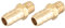METALLIXITY Latón Manguera Punta Accesorio (M6-1 Macho x 6mm Puntas) 2uds, Manguera Tubería Conector - para Combustible Aire Agua Petróleo Gas