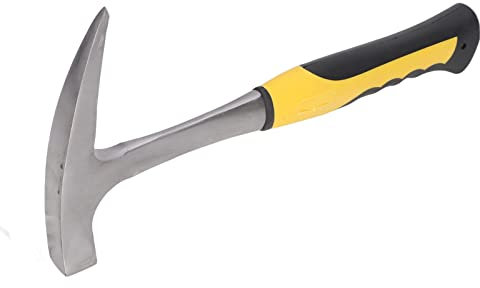 Rock Pick, Geology Hammer Duckbill Hammer with Pointed Tip & Shock Reduction Grip (S)