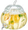 Eden & Willow Pumpkin Glass Drink Dispenser with Tap, 6L | Rust Proof & Leak Proof Beverage Dispenser | Wide Mouth Water Jar