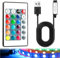 Controller wireless USB IR RGB LED, 24 tasti, 16 colori, 5 modelli, luminosità regolabile per striscia LED RGB 5050/3528, portata 10 m