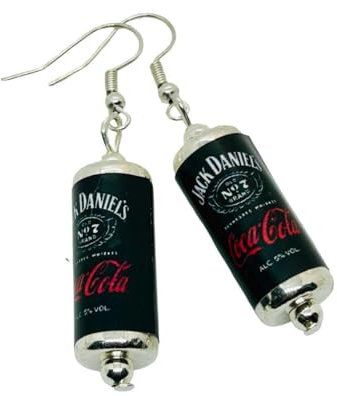 Whiskey & Coke Can Earrings - Mixed Up Dolly