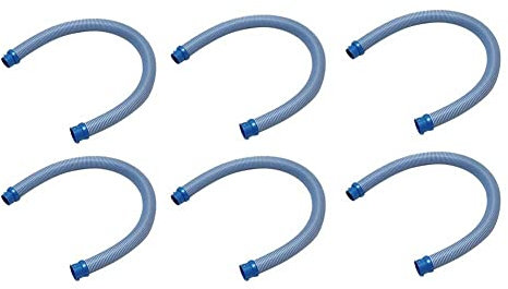 Lorrgasw Lot de 6 tuyaux flexibles pour aspirateur de piscine, tuyau pour nettoyeur de piscine, tuyau flexible Twist Lock de remplacement pour Zodiac Mx6 Mx8