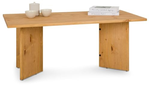 IDIMEX Couchtisch MESA aus Massivholz 110 x 45 x 60 cm gebeizt - minimalistischer Sofatisch aus Holz, Wohnzimmer Tisch mit angwinkelten Beinen