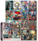 Puzzle mit Afrika-Tiermotiven für Erwachsene, niedliche Graffitic-Elefanten, Malpuzzle, Elefanten-Serie, 1000 Teile, Puzzle-Spiel, Savanne, Wildtiere, Wanddekoration, Bastelpuzzle, Kunst (bunt)