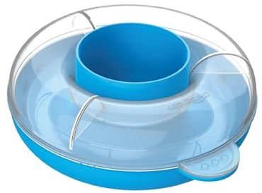 KEYROAD Malbecher/mit Untertasse/Kunstunterricht/Luftdichter Deckel/Blau