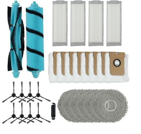 Kit de piezas de repuesto para Cecotec para Conga 11090 cepillo principal, filtros y paños de fregona (B)