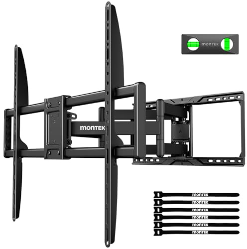 monTEK Heavy Duty TV Wall Bracket for 50-100 Inch TVs up to 165 lbs, 4X Load Tested, Full Motion TV Wall Mount with Tool-Free Tilt, Swivel & Extend, Max VESA 900x600mm, Fits 12/16/18/24 Studs