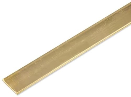 Barra plana de latón, longitud de la barra: 500 mm, espesor: 4 mm, latón macizo, placa de tira rectangular, tira de metal sólido.(4 * 6 * 500mm)