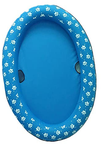 Kisangel 1 Pieza Piscina Hinchable Plegable para Mascotas Colchoneta Flotante para Perros y Gatos para