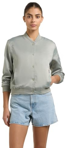 khujo Damen leichte Bomberjacke mit Druckknopfleiste kurze Übergangsjacke im Collegejacken-Style Tami XS-XXL