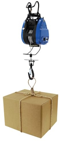 500kg Electric Hoist, 1800W Wireless Remote Control Hoist with Wired Controller, 30m Steel Wire Cable, 29m Lifting Height, 13m/min Lifting Speed, for Garage, Workshop, Loft and Industrial Use