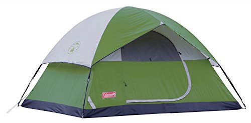 Coleman Dome Campingzelt | Sundome Outdoor Zelt mit einfacher Montage, grün, 6 Personen