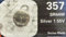 One (1) X Renata 357 SR44W SB-B9 Silver Oxide Watch Battery 1.55v Blister Packed