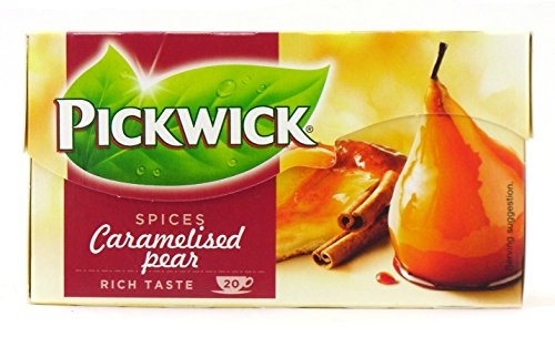 Pickwick Tee Caramelised Pear, karamellisierte Birne, Birnentee, fruchtig, aromatisch, 20 Teebeutel